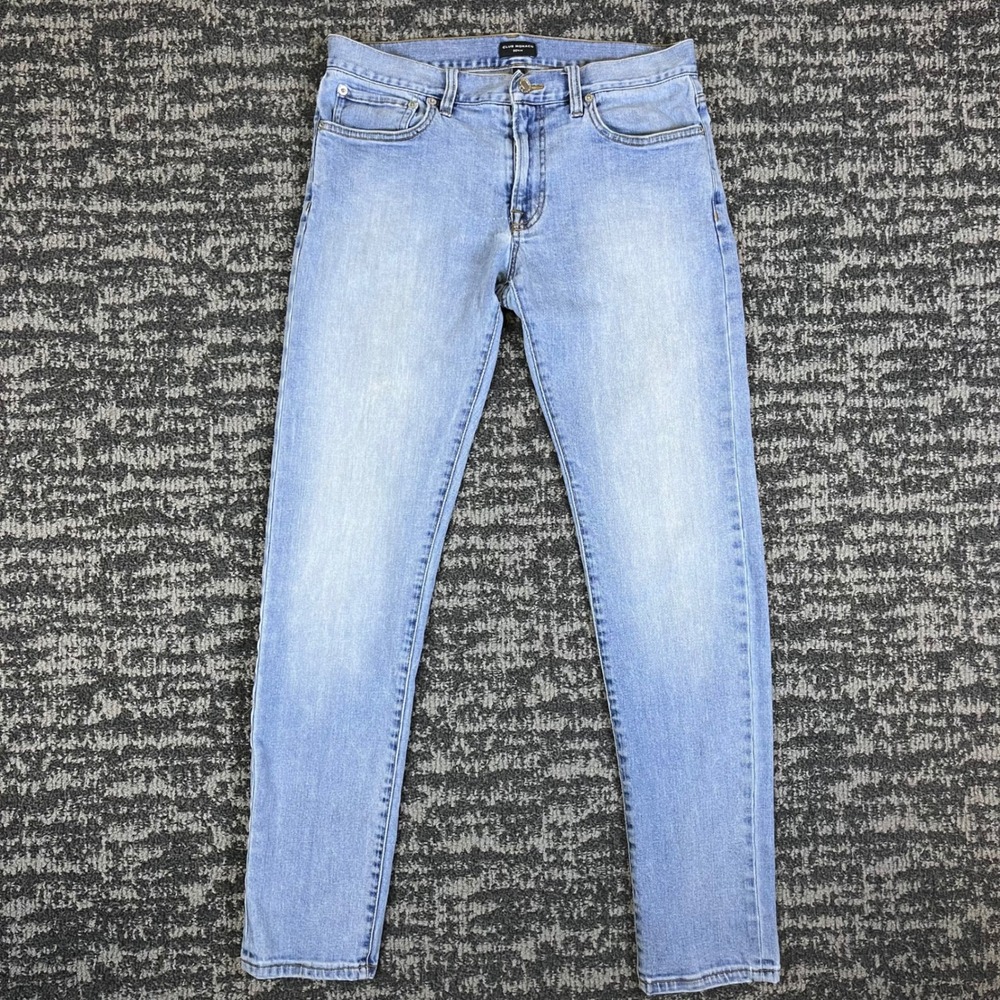 Club Monaco Super Slim Denim Jeans Mens 30x32 Light Wash Blue Casual Fitted